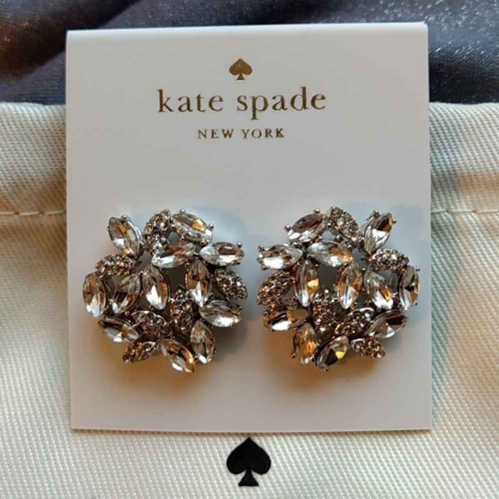 🎉Price ⬇️ Kate Spade crystal statement studs - Picture 2 of 4